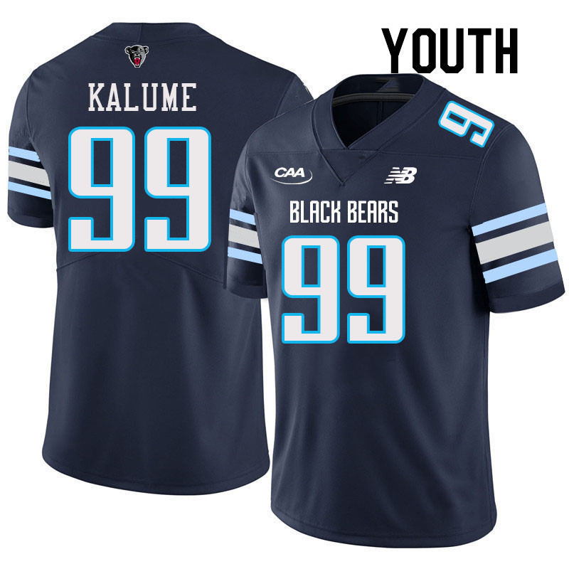 Youth #99 Nicolas Kalume Maine Black Bears College Football Jerseys Stitched Sale-Navy